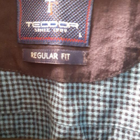 Мъжка риза Теодор,цвят петролен,номер L, снимка 3 - Ризи - 36333657