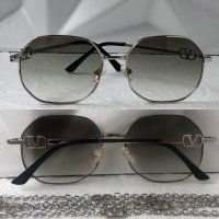 Valentino дамски слънчеви очила Осмоъгълник с верижка синджир, снимка 3 - Слънчеви и диоптрични очила - 41125682