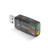 3D звук Външна звукова карта 5.1 с USB, 3.5 мм жак микрофон / стерео слушалки, адаптер за компютър, снимка 6 - Кабели и адаптери - 36348922