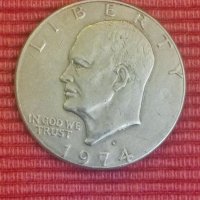 1 долар Айзенхауер 1974 г, голям. , снимка 3 - Нумизматика и бонистика - 41367542