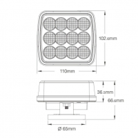 Диоден ЛЕД LED маяк блиц с кабел за запалка и магнит с 6 функции, снимка 3 - Аксесоари и консумативи - 36070221