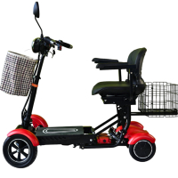 Инвалидна сгъваема четириколка MaxMotors 750W - red, снимка 3 - Инвалидни колички - 44640869