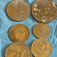 Лот монети 6 броя копейки СССР различни години и номинали за КОЛЕКЦИОНЕРИ 39358, снимка 1 - Нумизматика и бонистика - 44173487