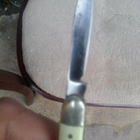 Старо джобно ножче на Петко Денев - Велико Търново с две остриета, снимка 4 - Ножове - 40831865