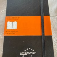 Тефтер Moleskine Classic, линиран, 120 листа/ 240 страници, 13см х 21см. брандиран Eurosport, нов, снимка 3 - Ученически пособия, канцеларски материали - 39305394