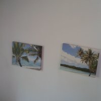 Колекция от 2 принта с палми върху канава, снимка 3 - Картини - 44302573