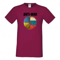 Мъжка тениска ANTI WAR,спрете войната, подкрепям Укркайна, снимка 3 - Тениски - 36115193