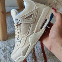 Nike Air Jordan 4 Blank Canvas Нови Обувки Кецове Маратонки Бежови Размер 38 Номер , снимка 3 - Маратонки - 42679988