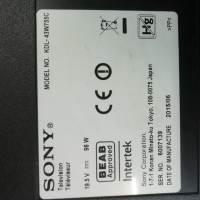 SONY   KDL-43W755C СЪС СЧУПЕН ДИСПЛЕЙ, снимка 2 - Части и Платки - 36135958