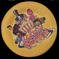 Мързелград LazyTown lazytown 10 бр големи парти чинии чинийки, снимка 1 - Чинии - 36274409