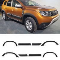 Комплект ( 12 части ) лайсни за врати и калници за Dacia Duster 2018 +, снимка 1 - Аксесоари и консумативи - 39793682