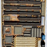 Антика дънна платка дъно процесор на платка 386, снимка 1 - Антикварни и старинни предмети - 41842194