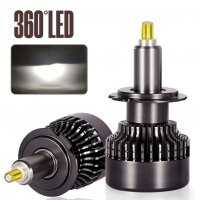 Лед крушки за фарове – Turbo Led H7 Canbus 360° ВИСОК клас CANBUS,Мощни /80W, снимка 1 - Аксесоари и консумативи - 38933403