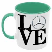 Чаша Mercedes LOVE, снимка 2 - Чаши - 36138914
