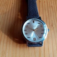  Стоманен голям POLJOT Lux 17jewels Watch- USSR механичен. Като Нов от колекция., снимка 1 - Мъжки - 39709421