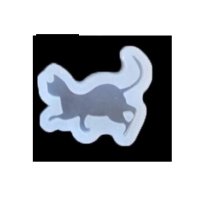 Изправено право коте котка силиконов молд форма фондан смола бижу украса декор, снимка 3 - Форми - 41723483