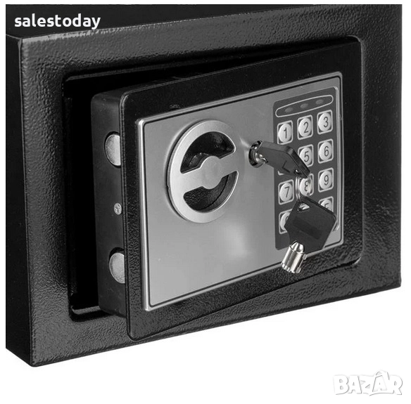 Сейф с код и ключ, снимка 1