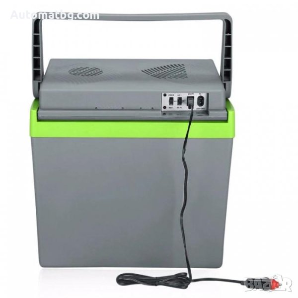 Хладилна чанта Automat, 25L, 12V, 220V, Барче за кола, Сив, снимка 1