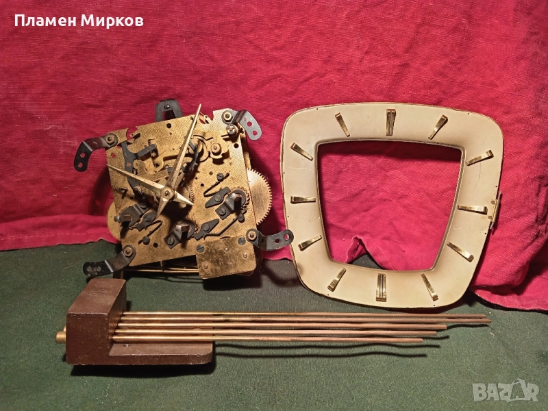 Механизъм от гармански каминен часовник, снимка 1