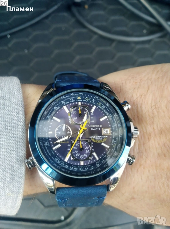 Мъжки ръчен Часовник Visioner дата,ден час в месеца, снимка 1