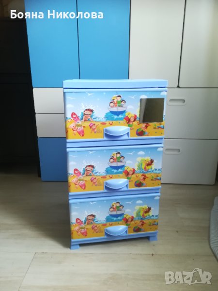 Детски пластмасов скрин с 3 чекмеджета, снимка 1