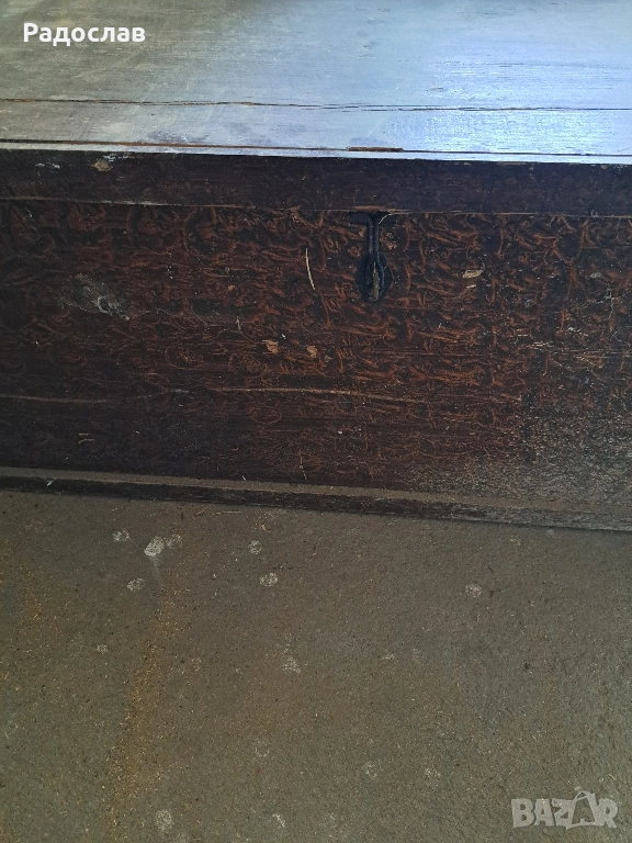 Стар дървен сандък, снимка 1