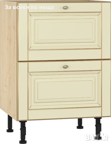 Кухненски шкаф VANILLA Н-60/87 2 чекмеджета клен/златна патина Код P1278, снимка 1