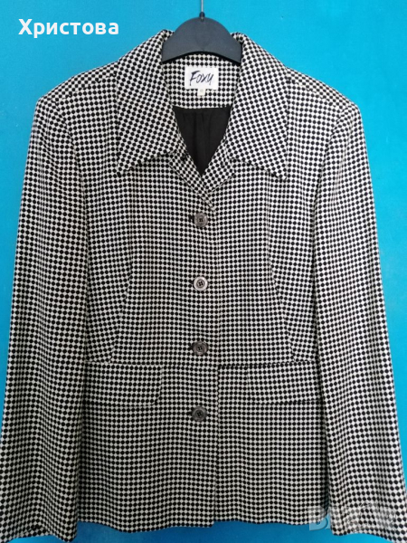 Черно-бяло сако "пепит", р-р 42, снимка 1