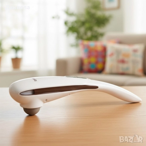 Ръчен масажор Oliver Voltz – 12W, 4 режима, 5 нива на интензивност и 5 сменяеми глави, снимка 1