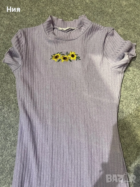 Дълга лилава рокля, снимка 1