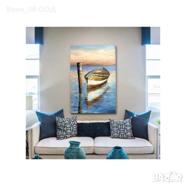 ⛵ Картина с лодка и 3D ефект, снимка 1