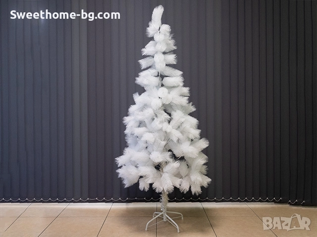 Коледна елха 120см. Бяла, снимка 1