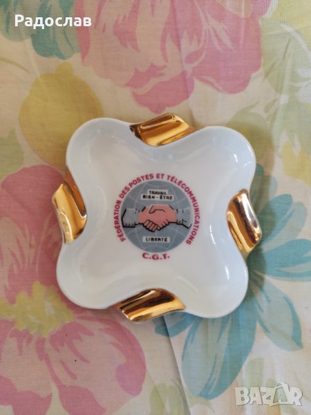 стар порцеланов пепелник Limoges, снимка 1