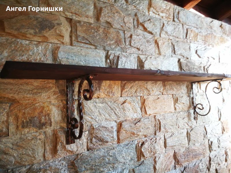 Рафт от ковано желязо и дърво , снимка 1