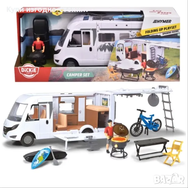 Dickey Toys - Camper Set Hymer Кемпер, снимка 1