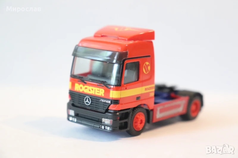 HERPA H0 1/87 MERCEDES ACTROS ВЛЕКАЧ МОДЕЛ КОЛИЧКА КАМИОН, снимка 1