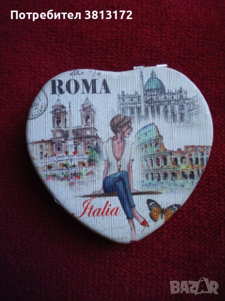огледало сърце сувенир от Рим, снимка 1
