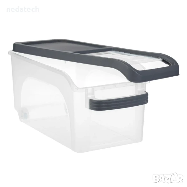 Контейнер за съхранение с пластмасов капак и отвор, 15л. , снимка 1