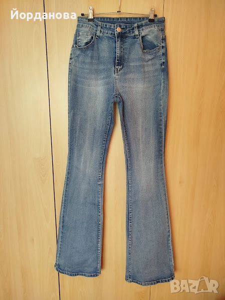 Еластични дънки с висока талия, снимка 1