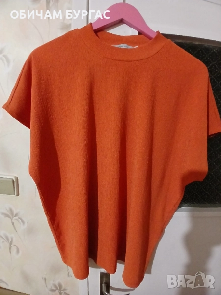 3xl БЛУЗКА ПОЛУПОЛО ЕЛАСТИЧНО С КЪС РЪКАВ , снимка 1