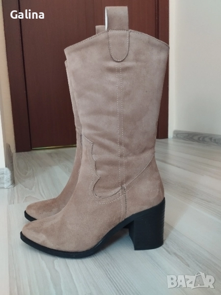 Ботуши от еко велур , снимка 1