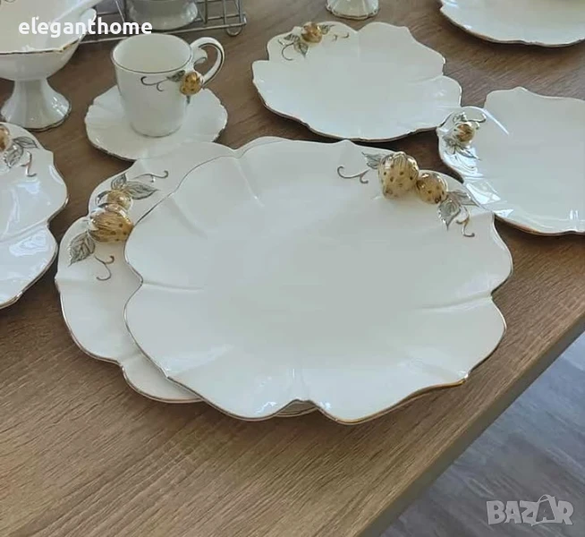 Луксозен комплект от 3 броя чинии, снимка 1