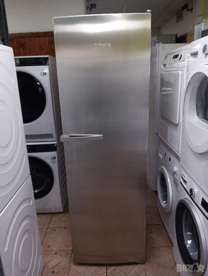 Огромен иноксов хладилник Миеле Miele Made in Germany с две години гаранция!, снимка 1