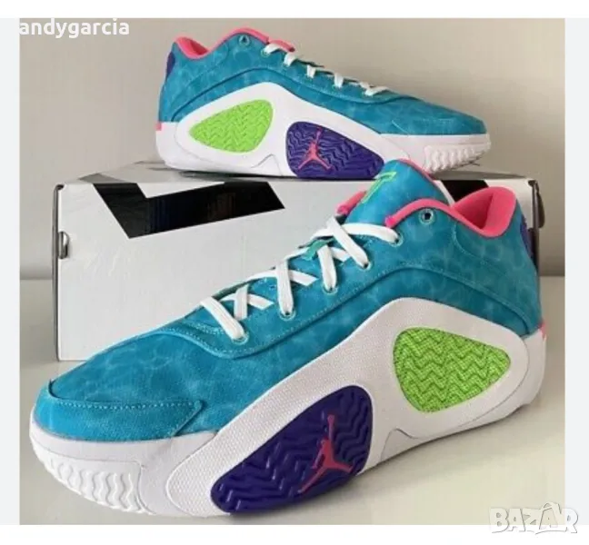  Nike Air Jordan Tatum 2 GPX Hyper Jade 45.5 номер 29.5см стелка чисто нови в кутия , снимка 1