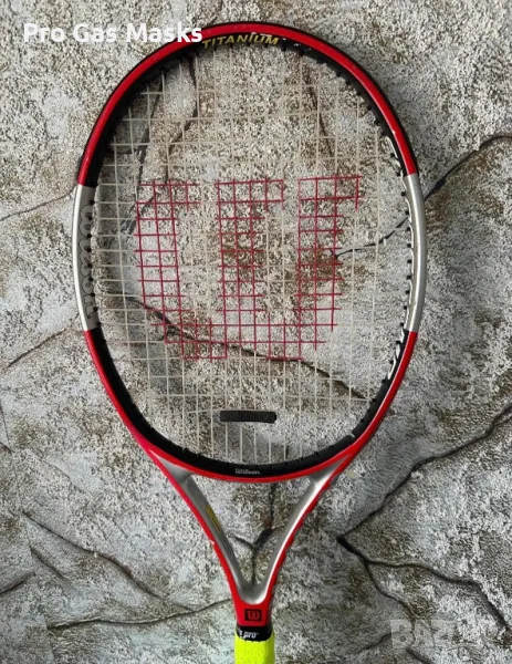 Професионална Тенис Ракета Tennis Racquet Wilson Six One Comp Titanium 98 sq inches New Grip 4 1/4 L, снимка 1
