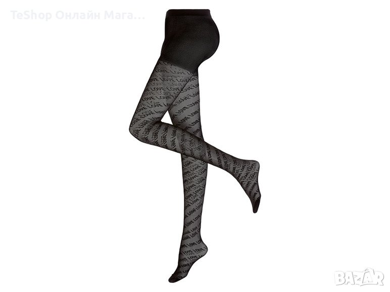 Дамски чорапогащник Esmara L (44/46) с надпис LOVE, снимка 1