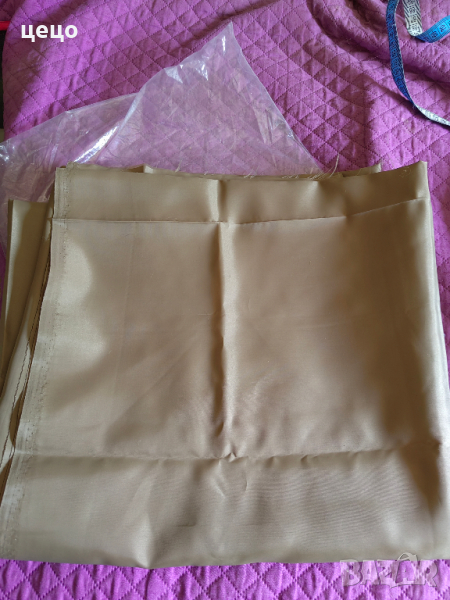 продавам бледокафяв плат полиестер, снимка 1