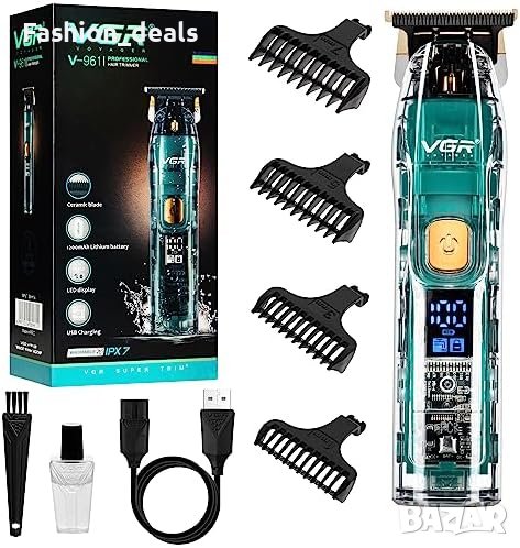Нова Безжична самобръсначка VGR Машинка за подстригване Тример за коса брада Мъже Подарък, снимка 1