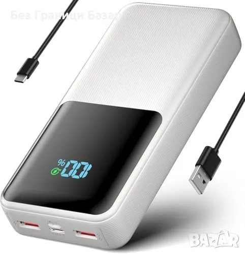 Нова Външна батерия 30000mAh – 4 устройства, USB-C, бързо зареждане, снимка 1