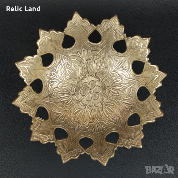 Месингова фруктиера / бонбониера, снимка 1